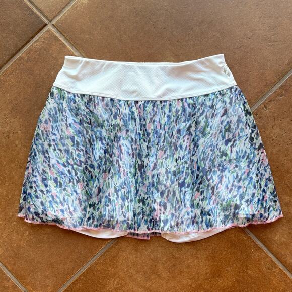 JoFit Floral Mesh Layered Athletic Skort Tennis Golf Pickleball size S - Picture 7 of 8